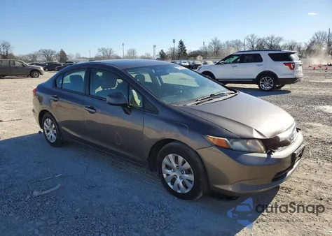2012 Honda Civic Lx z USA, uszkodzony, nr VIN 19XFB2F5XCE085153